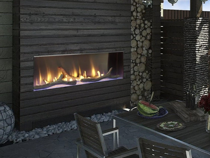 Majestic Lanai 60" Outdoor Natural Gas Linear Fireplace ODLANAIG-60