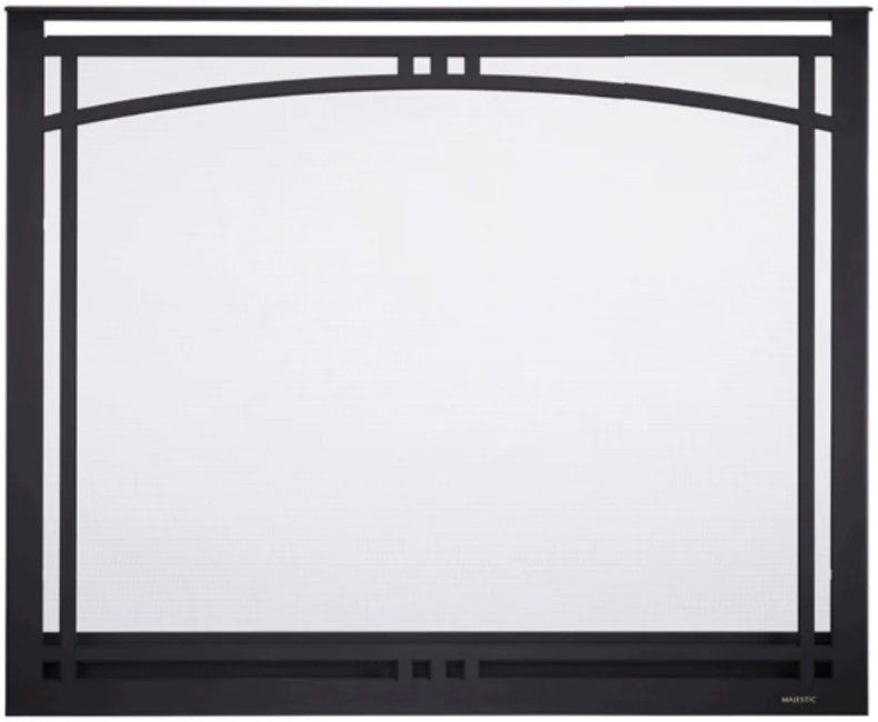 HHT Black Manor arched overlap fit front MANOR36BK