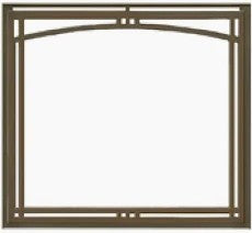 HHT New Bronze Manor arched overlap fit front MANOR42NB