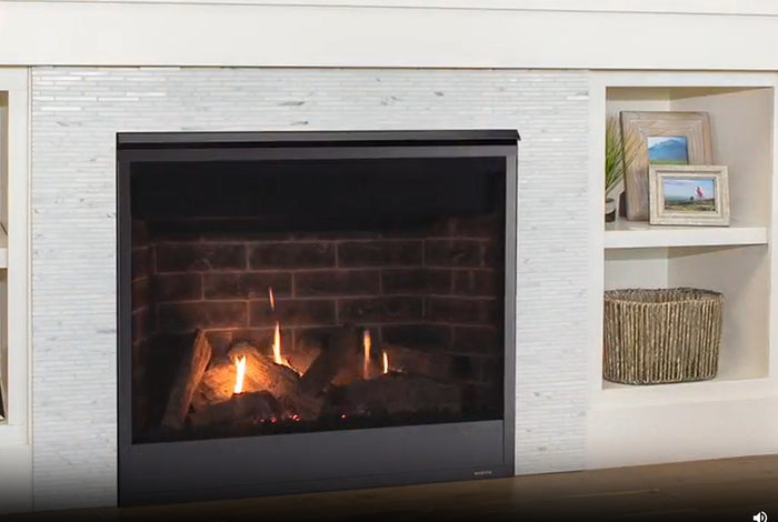 Majestic Products 36" Quartz Platinum Direct Vent Gas Fireplace QUARTZPLA36I
