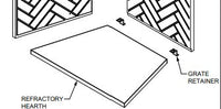 HHT 50" Firebrick Yellow Hearth Refractory SRV4059-697