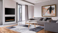 SimpliFire Allusion 48" Electric Linear Fireplace SF-ALL48-BK