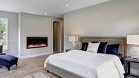 SimpliFire Allusion Platinum 72" Electric Linear Fireplace SF-ALLP72-BK