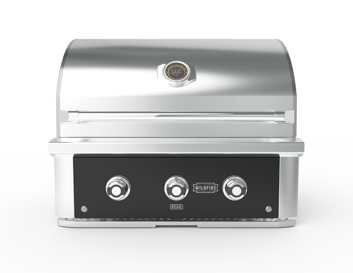 Wildfire Ranch Pro 30" Gas Grill 304 Black Stainless Steel Natural Gas - WFPRO30G-BSS-NG