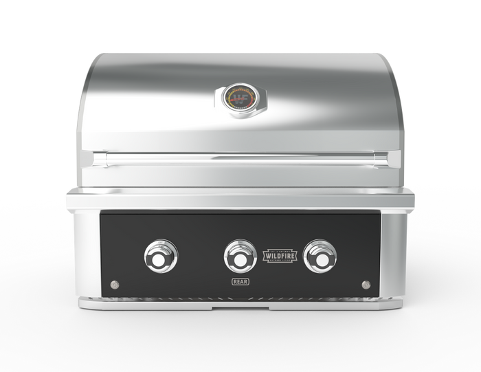 Wildfire Ranch Pro 30" Gas Grill 304 Black Stainless Steel Natural Gas - WFPRO30G-BSS-NG
