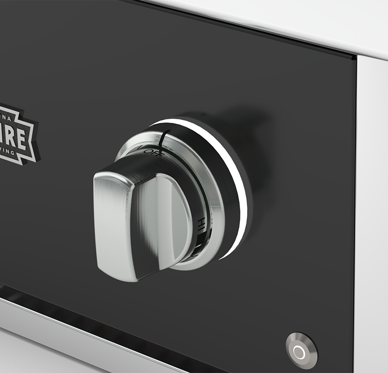 Wildfire Brushed Stainless Knob and Base Kit, 4 of Each - KB4-BS