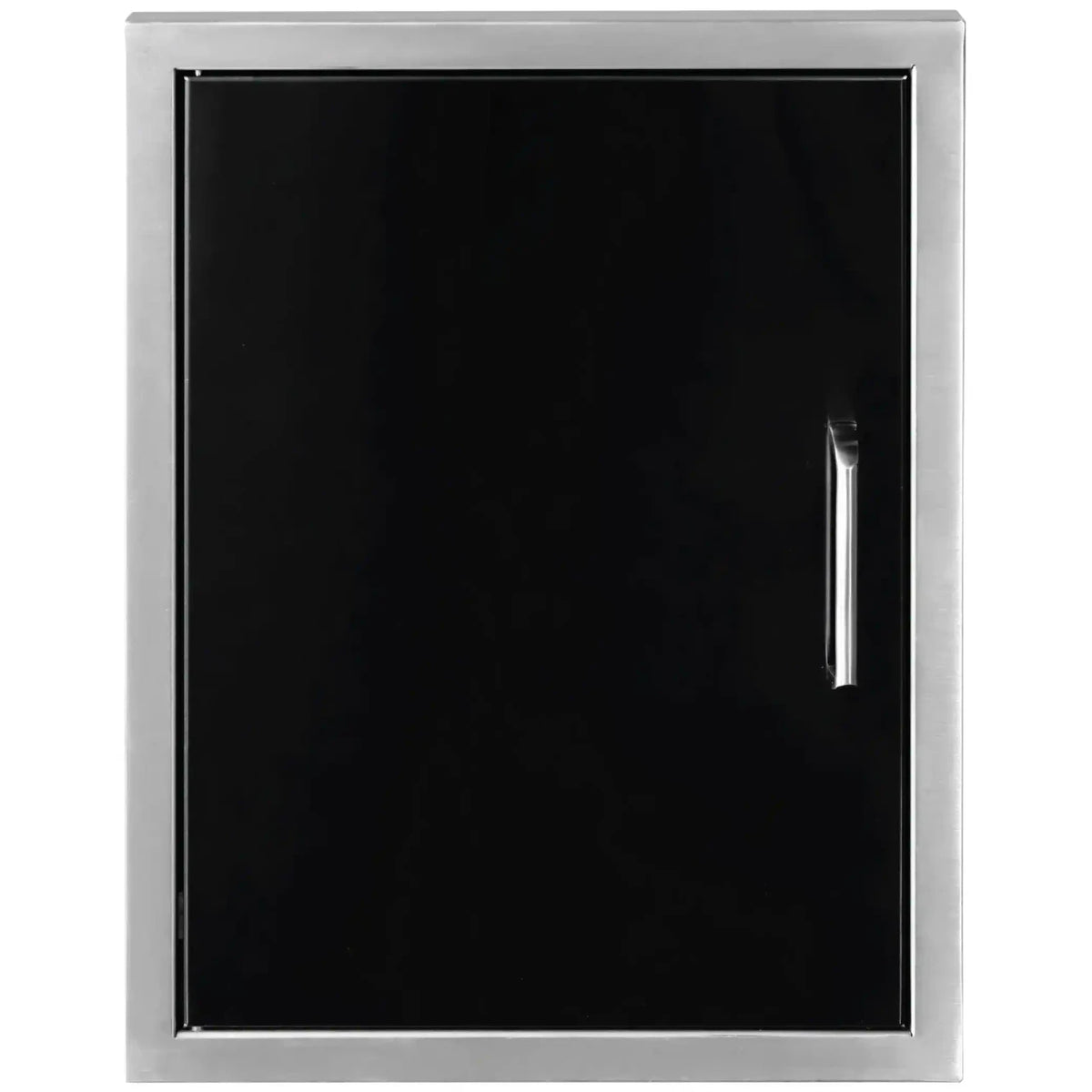 Wildfire Vertical Single Door 16" X 22" 304 Black Stainless Steel - WFVSD1622-BSS