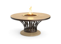 Official American Fyre Designs 770 manufacturer photograph; shown finish and optional decorative media are illustrative. Propane cylinder and site furnishings, where pictured, are not included.