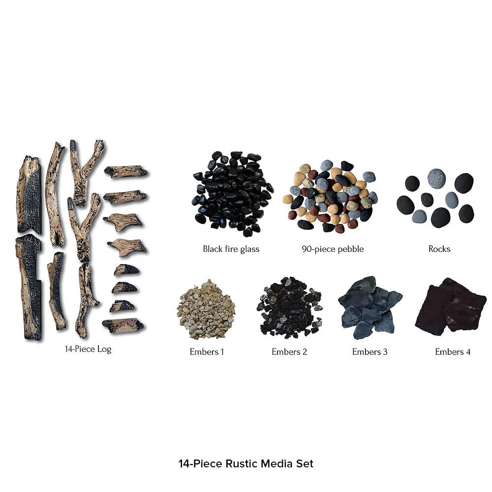 Amantii 14-Piece Rustic Deluxe Media Kit DESIGN-MEDIA-14PCE