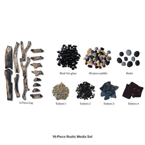 Amantii 14-Piece Rustic Deluxe Media Kit DESIGN-MEDIA-14PCE