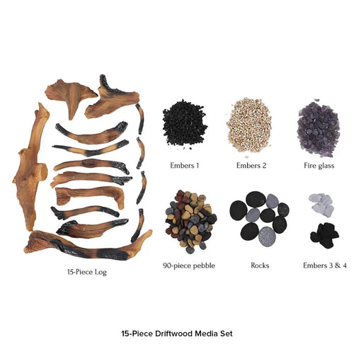 Amantii 15-Piece Driftwood Deluxe Media Kit DESIGN-MEDIA-15PCE