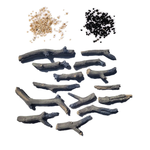 Amantii 14-piece small oak media kit with vermiculite, model DESIGN-MEDIA-OAK-14PCE-XS