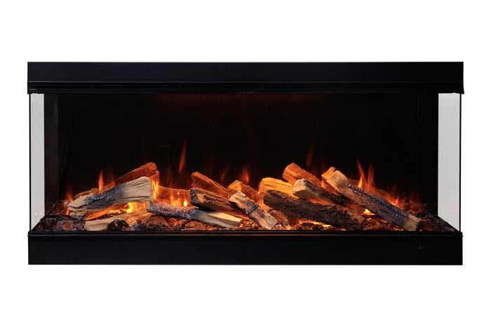 Amantii Fire & Ice LumaForest 48" Indoor only 3 Sided Built-In Smart Electric Fireplace | LF48