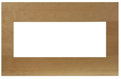 Amantii Natural Birch Wooden Mantel Surround for BI-40 Xtraslim | MAN-BMNB-XS40
