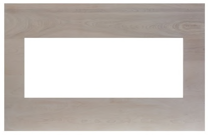 Amantii White Birch Wooden Mantel Surround for BI-40 Xtraslim | MAN-BMWB-XS40