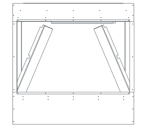 Amantii Black Glass Liner for BI-TRD-38-SIG - 2 Pieces | SIG-38-BGL