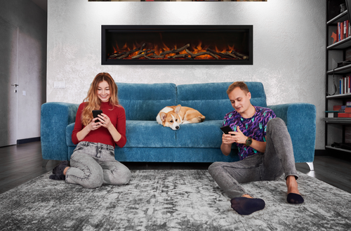 Amantii Symmetry Lumina 60" Indoor Outdoor Built In Smart Electric Fireplace | SYM-60-LUMINA – image 2