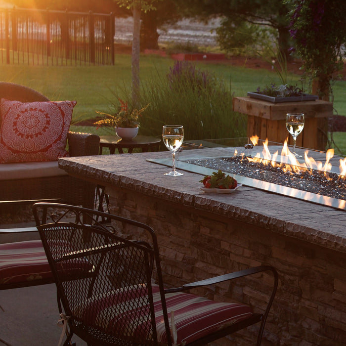 Carol Rose 60" Outdoor Stainless Steel Fire Pit (Burner Only) OL60TP