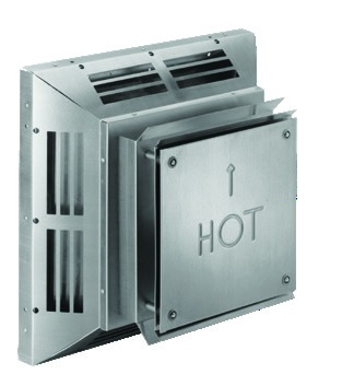 DuraVent DirectVent Pro 5 x 8 Square Horizontal Termination Cap (aluminum) 58DVA-HC — manufacturer family image