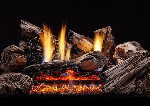 Monessen Moxie 24" Hybrid Logs MX24-H; shown installed with separately sold burner