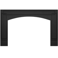 Napoleon Surround - 7" Black Decorative Cast Iron for Oakville™ 3, 3 Glass, X3 CISI3BK
