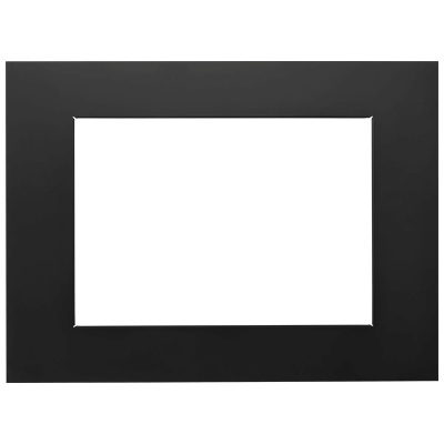 Napoleon Backerplate - Large 4-Sided, Black (RD2: 28.375" H x 40" W, RD3: 31.125" H x 42" W) BK4B2RD — manufacturer style illustration; see model dimensions