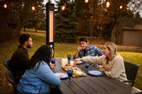 Napoleon Phantom Freestand Outdoor Electric Infrared Heater — installed room view