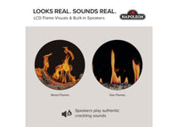 Napoleon Luminex 65 LCD Electric Linear Built-in Fireplace — product and configuration view