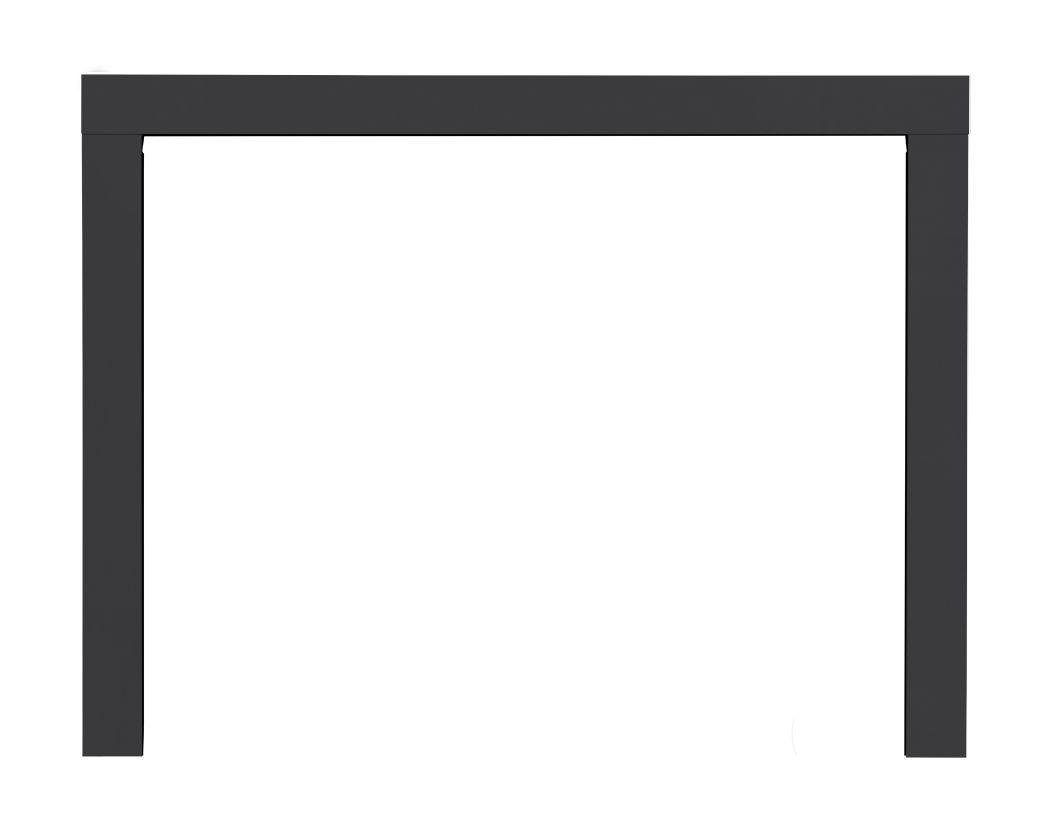 Finishing Trim - 3" Black, 3 or 4-Sided for Ascent™ X 42/42