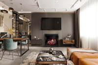 Napoleon Elevation™ X 36 Electric Fireplace with LCD Enhancement — installed room view
