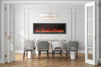 Napoleon Astound™ 74 Built-In Electric Fireplace — installed room view