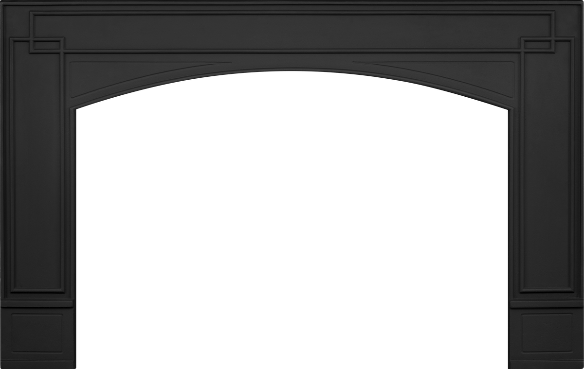 Surround - 7" Black Decorative Cast Iron for Oakville™ 3, 3 Glass, X3