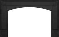 Surround - 7" Black Decorative Cast Iron for Oakville™ 3, 3 Glass, X3