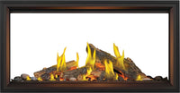 Tall Linear Vector™ 50 See Through with Luminous Logs, Direct Vent Fireplace, Natural Gas, Electronic Ignition