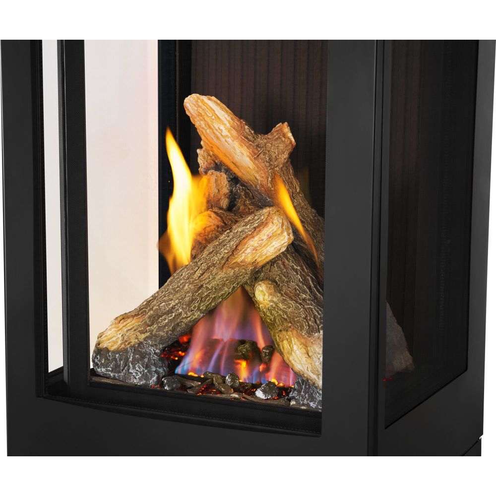Napoleon Log Kit - Luminous Oak Logs, Glowing Embers, Charcoal OLKGDS30L — manufacturer style illustration; see model dimensions
