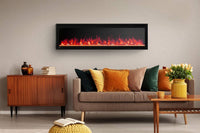 Napoleon Entice™ 60 Wall-Hanging Electric Fireplace — installed room view