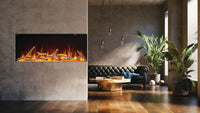 Napoleon Astound™ 62 FlexMount Electric Fireplace — installed room view