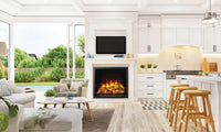 Napoleon Elevation™ Electric 36 Built-in Electric Fireplace — installed room view