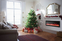 Napoleon Entice™ 50 Wall-Hanging Electric Fireplace — installed room view