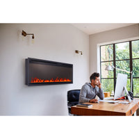 Napoleon Astound™ 50 SlimMount Electric Fireplace — installed room view