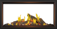 Napoleon Tall Linear Vector™ 50 See Through with Luminous Logs — product and configuration view