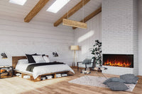 Napoleon Astound™ 62 FlexMount Electric Fireplace — installed room view