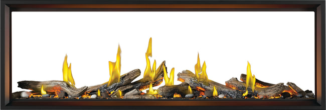 Napoleon Tall Linear Vector™ 74 See Through with Luminous Logs