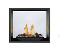 Napoleon fireplace configuration detail; optional accessories may be shown.