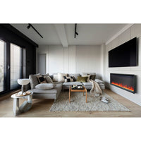 Napoleon Astound™ 62 SlimMount Electric Fireplace — installed room view