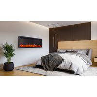 Napoleon Astound™ 62 SlimMount Electric Fireplace — installed room view