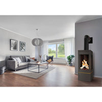 Napoleon Elora™ Direct Vent Stove — installed room view