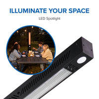 Napoleon Phantom Freestand Outdoor Electric Infrared Heater — product and configuration view