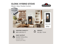 Napoleon Elora™ Direct Vent Stove — product and configuration view