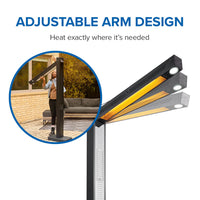 Napoleon Phantom Freestand Outdoor Electric Infrared Heater — product and configuration view